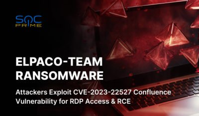 ELPACO-Team Ransomware Attack Detection: Hackers Exploit Atlassian Confluence Vulnerability (CVE-2023-22527) to Gain RDP Access and Enable RCE