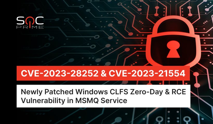 Detect CVE-2023-28252 & CVE-2023-21554 Exploitation Attempts
