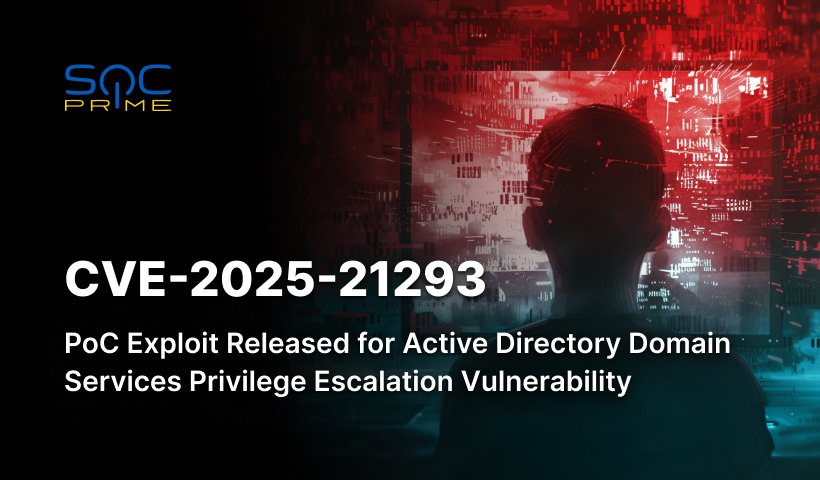 CVE-2025-21293 Detection: PoC Exploit Released for a Privilege Escalation Vulnerability in Active Directory Domain Services