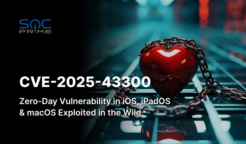 CVE-2025-43300 Vulnerability: Zero-Day in iOS, iPadOS, and macOS Under Active Exploitation