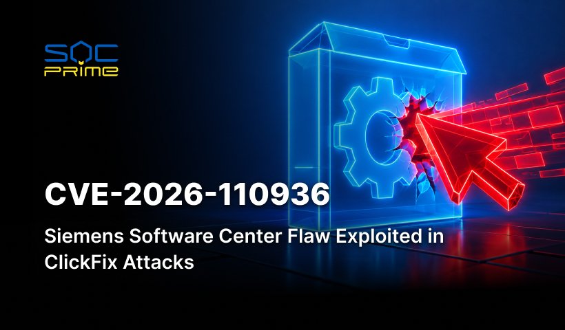 CVE-2026-110936: Siemens Software Center Flaw Exploited in ClickFix Attacks