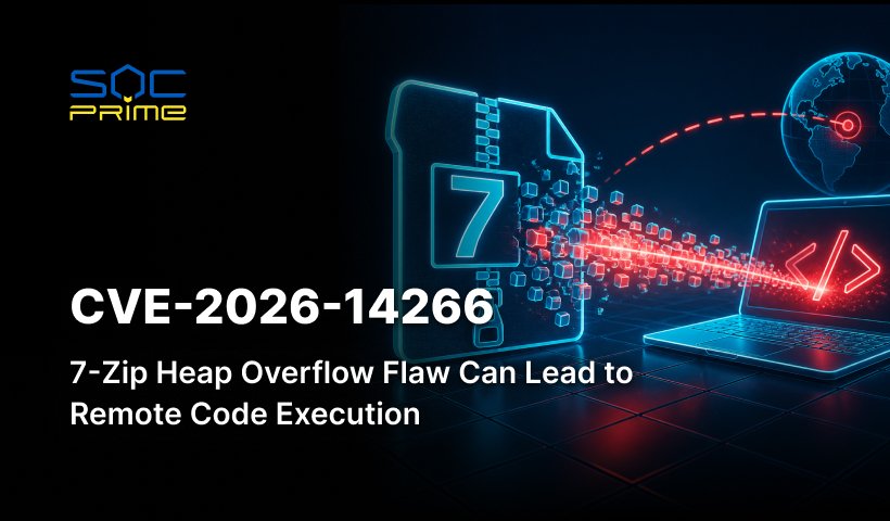 CVE-2026-14266: 7-Zip Heap Overflow Flaw Can Lead to Remote Code Execution