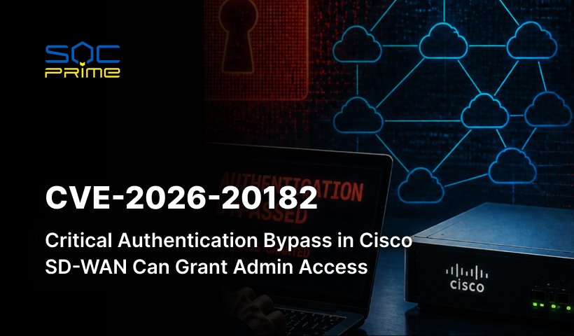 CVE-2026-20182: Critical Authentication Bypass in Cisco SD-WAN Can Grant Admin Access