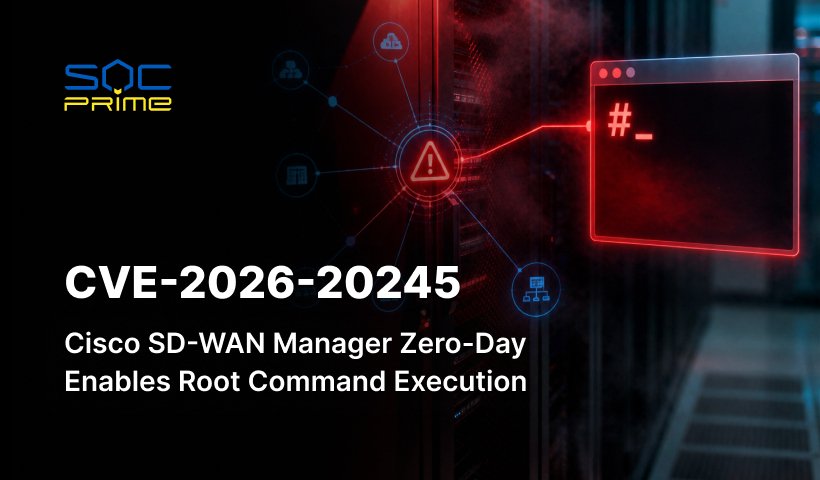 CVE-2026-20245: Cisco SD-WAN Manager Zero-Day Enables Root Command Execution