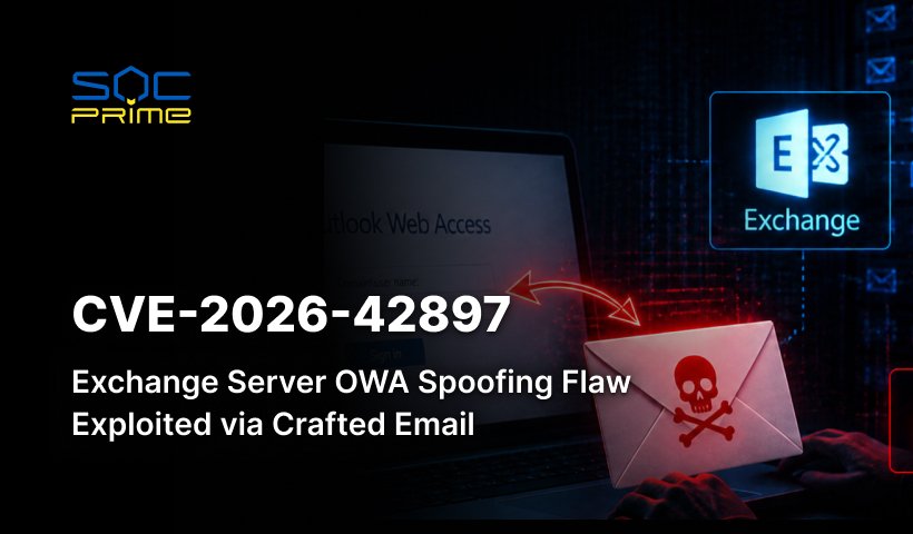 CVE-2026-42897: Exchange Server OWA Spoofing Flaw Exploited via Crafted Email