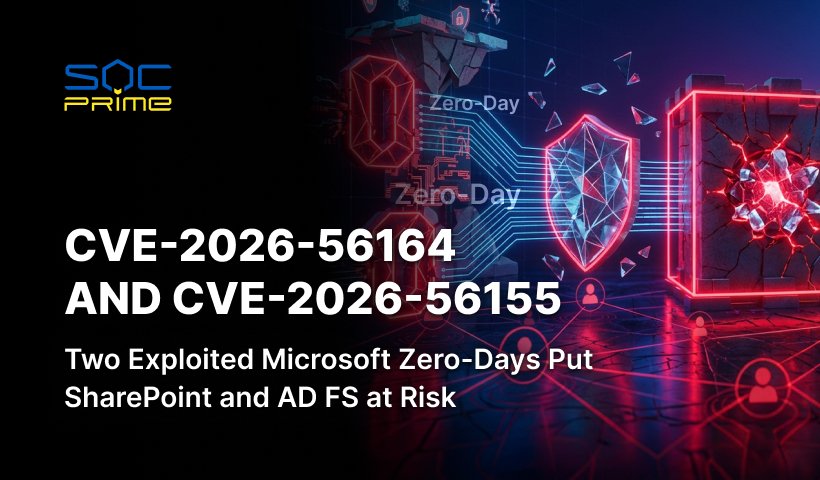 CVE-2026-56164 and CVE-2026-56155: Two Exploited Microsoft Zero-Days Put SharePoint and AD FS at Risk