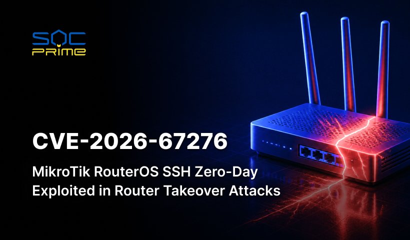 CVE-2026-67276: MikroTik RouterOS SSH Zero-Day Exploited in Router Takeover Attacks