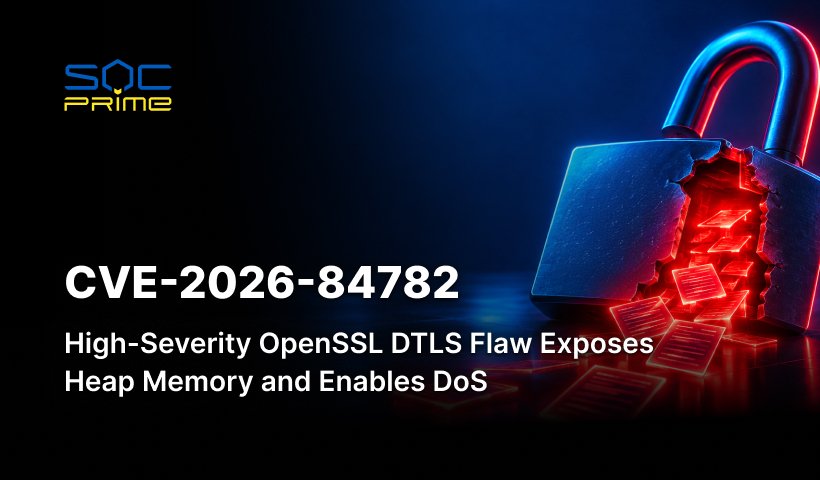 CVE-2026-84782: High-Severity OpenSSL DTLS Flaw Exposes Heap Memory and Enables DoS