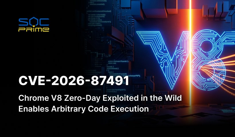 CVE-2026-87491: Chrome V8 Zero-Day Exploited in the Wild Enables Arbitrary Code Execution