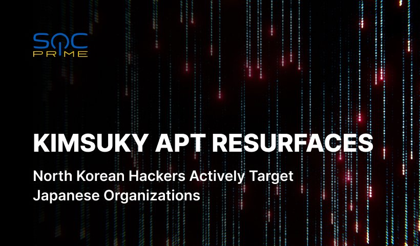 Kimsuky APT Campaign Detection Targeting Japanese Organizations 