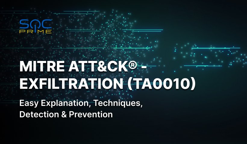What Is Data Exfiltration? MITRE ATT&CK® Exfiltration Tactic | TA0010