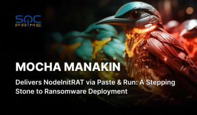 Mocha Manakin Attack Detection: Hackers Spread a Custom NodeJS Backdoor Dubbed NodeInitRAT Using the Paste-and-Run Technique 
