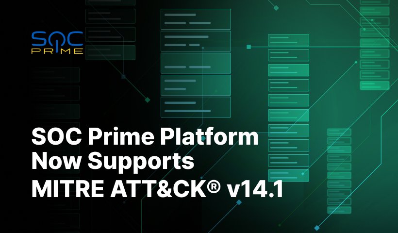 SOC Prime Platform Now Supports the MITRE ATT&CK® Framework v14.1