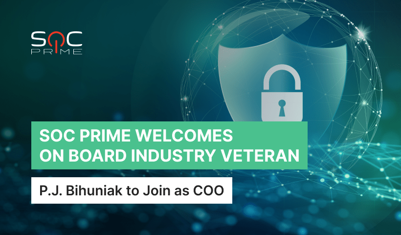 SOC Prime Welcomes on Board P.J. Bihuniak to Join as COO