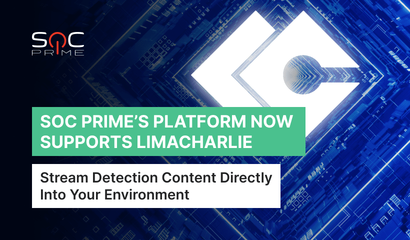 SOC Prime’s Platform Now Supports LimaCharlie4