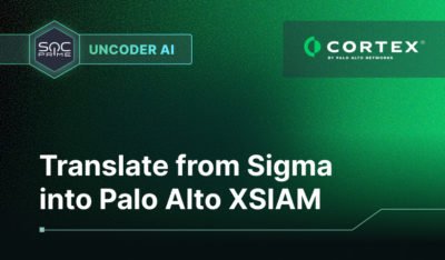 Convert Sigma DNS Rules to Cortex XSIAM with Uncoder AI