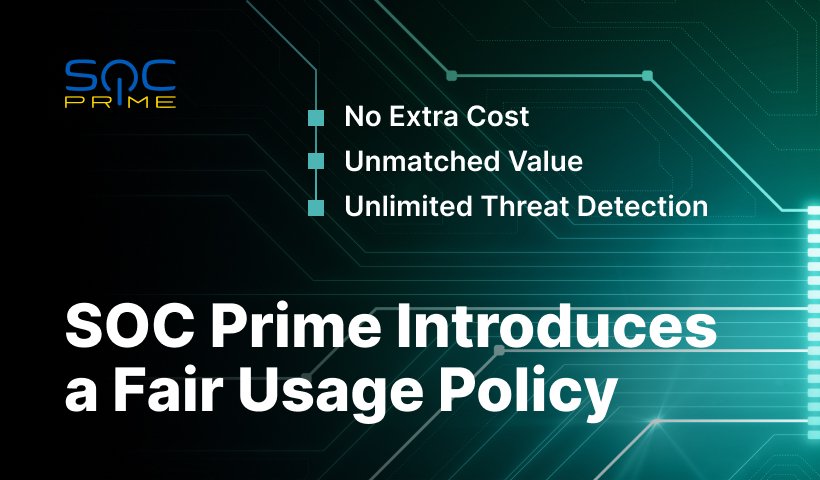 SOC Prime Introduces a Fair Usage Policy