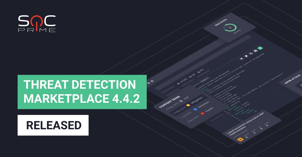 Threat Detection Marketplace 4.4.2 is Released