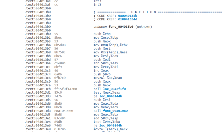 decompiled binary screenshot