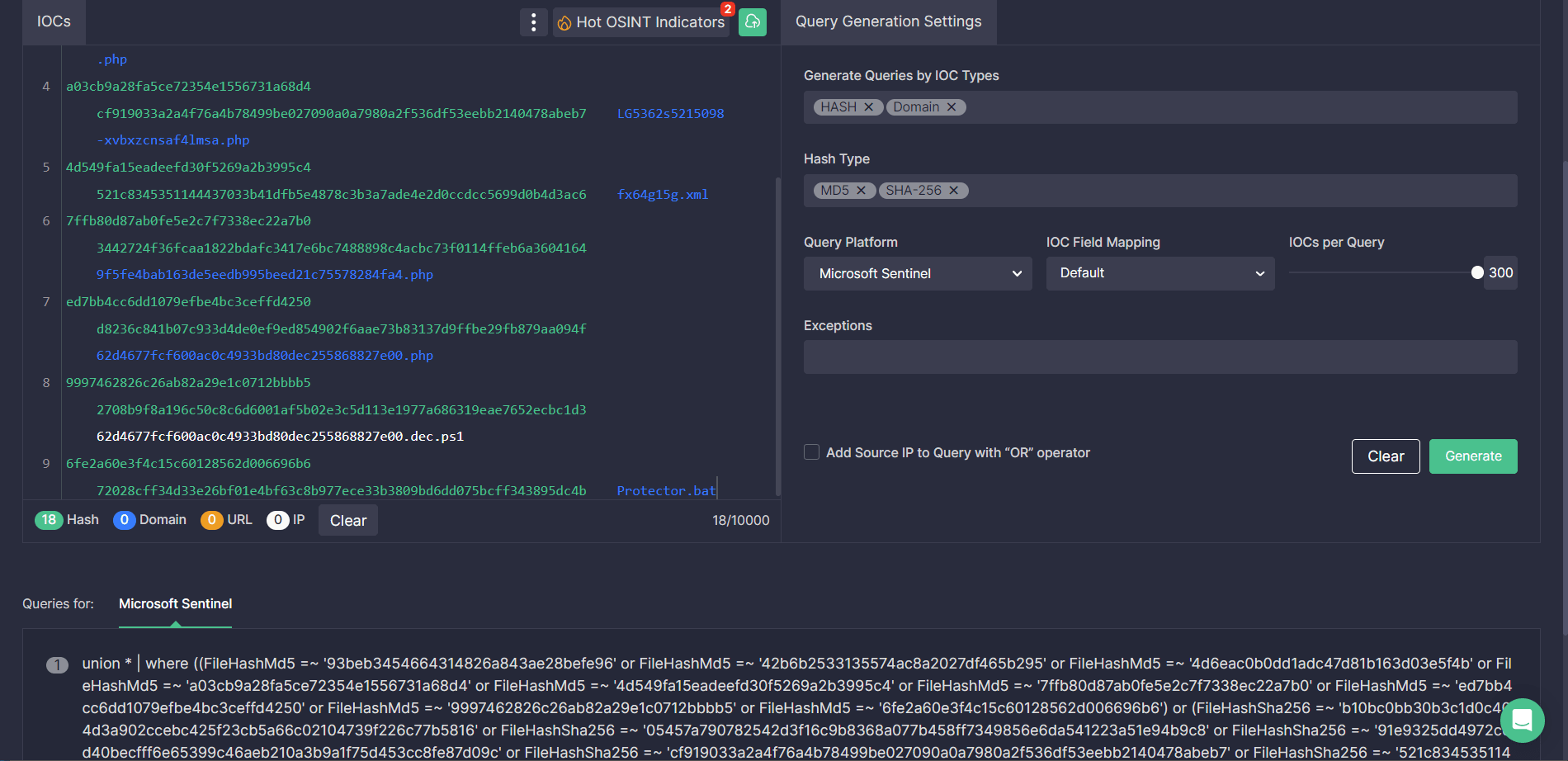 Uncoder CTI: IOC queries from CERT-UA#5909 alert